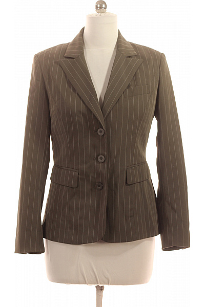 Heine Dámské hnědé sako pruhované vypasované elegantní business jednořadé Velikost 38 | Heine | obrázek 2