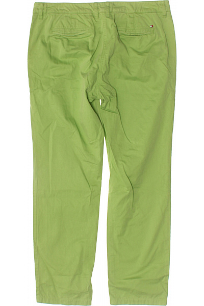 TOMMY HILFIGER Dámské bavlněné zelené chinos volné rovné s kapsami letní Velikost 8 | TOMMY HILFIGER | obrázek 3
