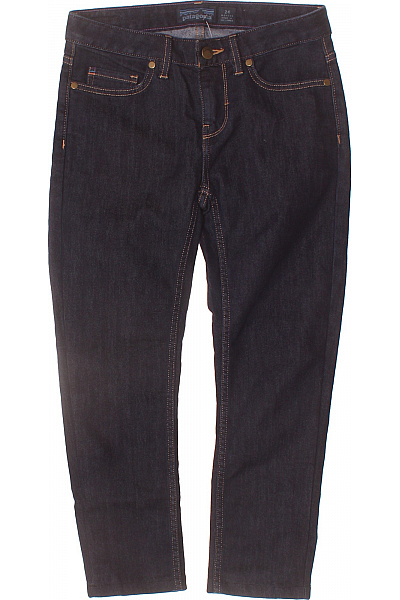 Patagonia Dámské Bavlněné Tmavě Modré Riflové Skinny Ležérní Outdoorové Dlouhé S Kapsami Vel. 24