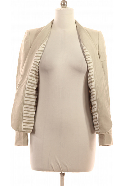 Marks & Spencer Dámský lněný blejzr béžový vypasované elegantní business jarní letní Vel. 10 | Marks & Spencer | obrázek 3