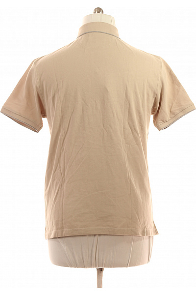 HACKETT Pánské béžové polo tričko s krátkým rukávem a výšivkou basic Velikost L | HACKETT | obrázek 2