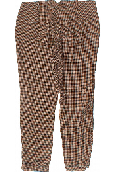 MANGO Dámské kostkované oblekové kalhoty s puky ležérní nad kotníky Velikost 38 | MANGO | obrázek 3