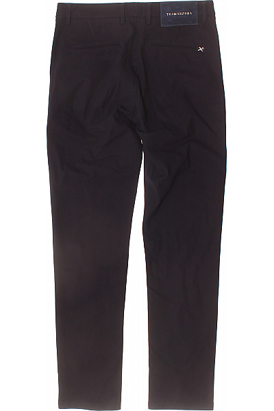 tramarossa Polyesterové společenské kalhoty černé rovné elegantní business Vel. 30 | tramarossa | obrázek 2