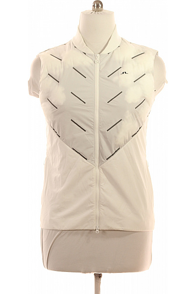 J.Lindeberg Dámská Bílá Prošívaná Vesta Sportovní Bez Rukávů Vel. L