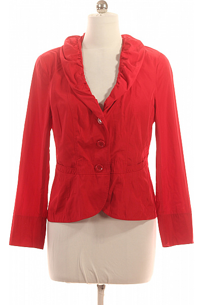TAIFUN Červené polyesterové vypasované sako letní elegantní moderní do pasu Velikost 40 | TAIFUN | obrázek 2