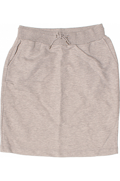 SELECTED Dámská bavlněná sportovní šedá krátká sukně s kapsami a pružným pasem Velikost L | SELECTED | obrázek 2
