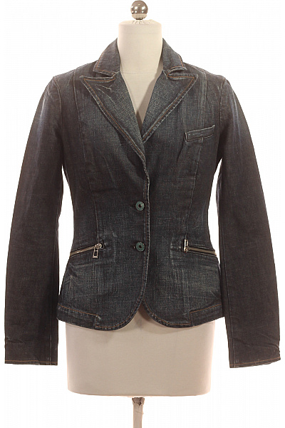 REPLAY Dámské Sako Modrý Second Hand Vel. S