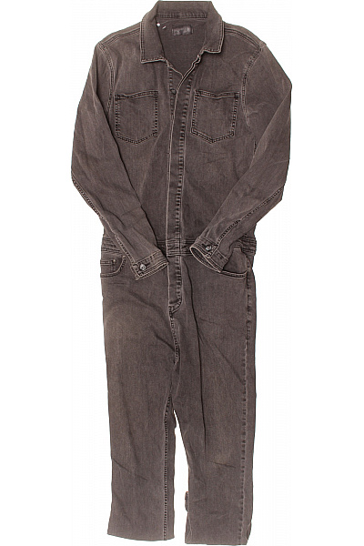 asos Dámský šedý denimový overal dlouhý rukáv zapínání Velikost M | asos | obrázek 2