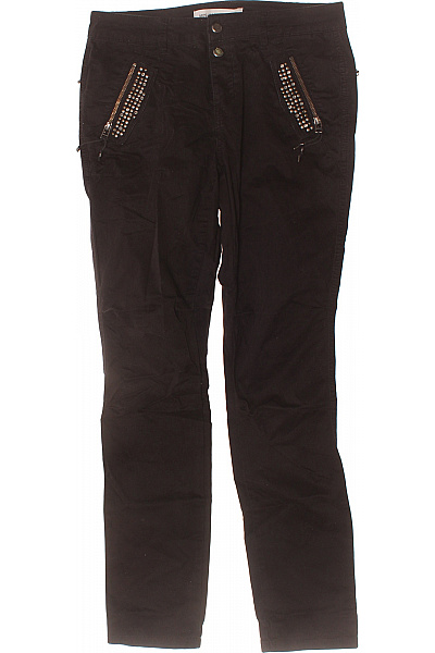 Mos Mosh Dámské bavlněné černé kalhoty s kapsami rockové ležérní Vel. 28 | Mos Mosh | obrázek 2