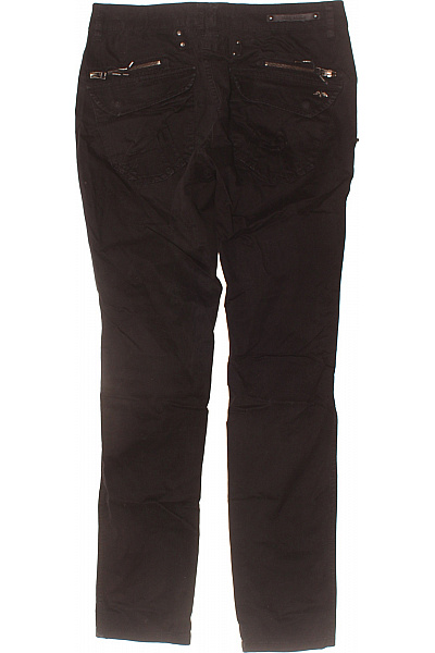 Mos Mosh Dámské bavlněné černé kalhoty s kapsami rockové ležérní Vel. 28 | Mos Mosh | obrázek 3