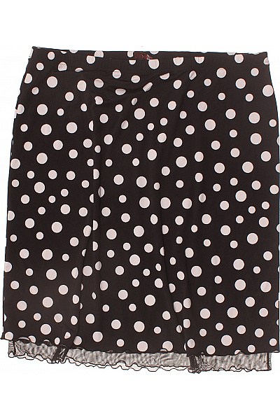 SAMOON Dámská černobílá puntíkatá krátká sukně s volánky elastická Vel. 50 | SAMOON | obrázek 2