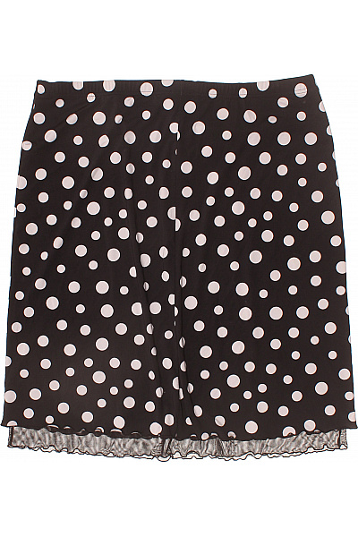 SAMOON Dámská černobílá puntíkatá krátká sukně s volánky elastická Vel. 50 | SAMOON | obrázek 3