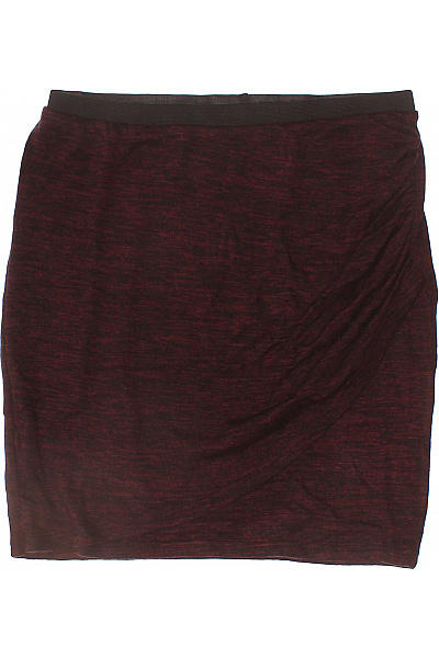 ZIZZI Dámská pouzdrová sukně polyakryl úzká řasená tmavě červená Velikost S | ZIZZI | obrázek 2