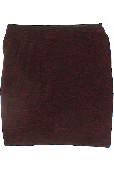 ZIZZI Dámská pouzdrová sukně polyakryl úzká řasená tmavě červená Velikost S | ZIZZI | obrázek 3