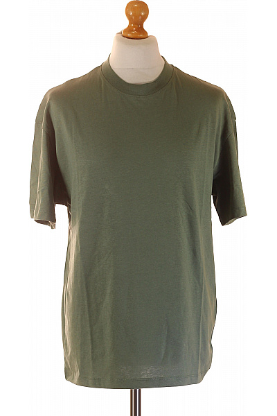 JACK & JONES Pánské Tričko Khaki S Krátkým Rukávem Basic Jednobarevné S Kulatým Výstřihem Velikost S