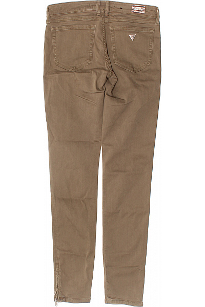 Guess Dámské hnědé skinny džíny strečové se zipy kotníkové Velikost XS | Guess | obrázek 2