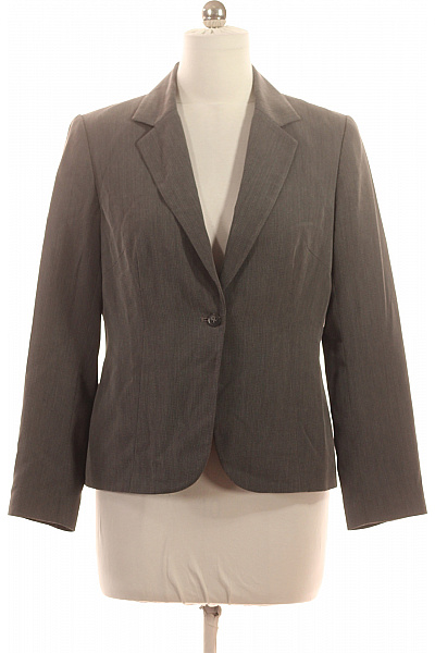 Next Dámský polyesterový šedý blejzr vypasovaný jednořadé s jedním knoflíkem business Vel. 42 | Next | obrázek 2