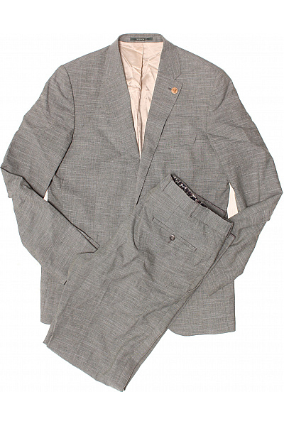 WILVORST Pánský Komplet Vlněný Šedý