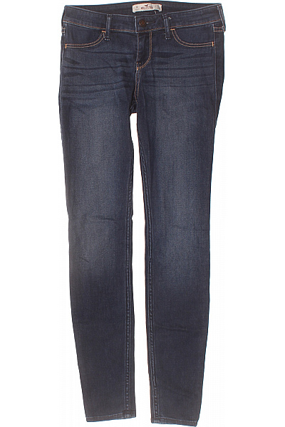 Hollister Dámské Tmavě Modré Strečové Skinny Džíny Vel. 25