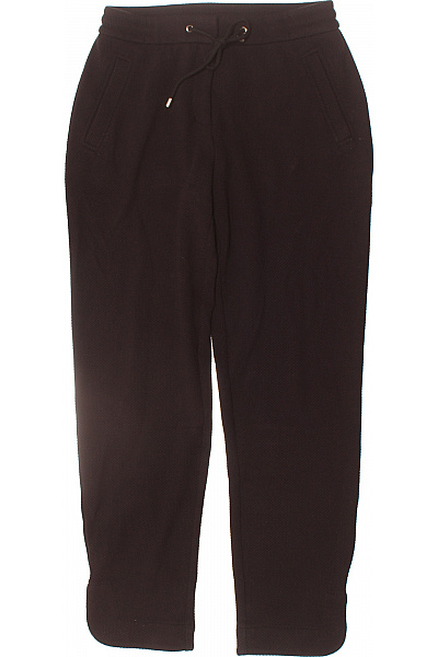 COMMA Dámské tmavě hnědé tepláky s kapsami a pružným pasem Velikost EU 34 | COMMA | obrázek 2