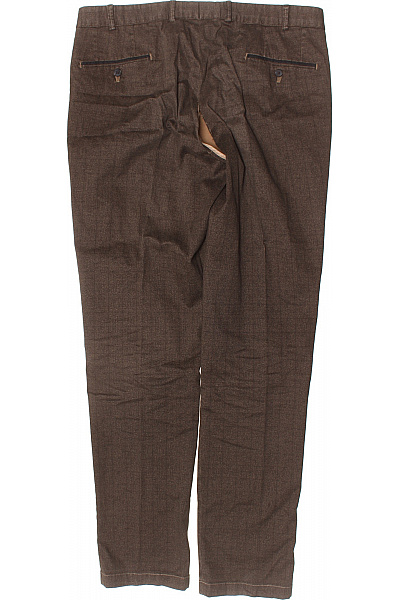 Hiltl Hnědé pánské chino kalhoty rovné ležérní s kapsami s pružným pasem Vel. 54 | Hiltl | obrázek 2