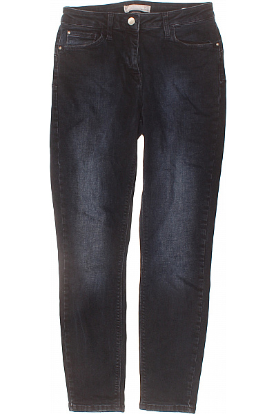 MOTIVI Dámské Bavlněné Tmavě Modré Džíny Skinny Seprané Vel. 42