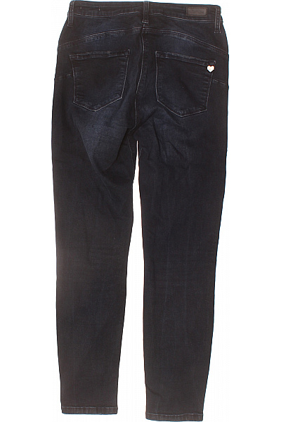 MOTIVI Dámské bavlněné tmavě modré džíny skinny seprané Vel. 42 | MOTIVI | obrázek 2