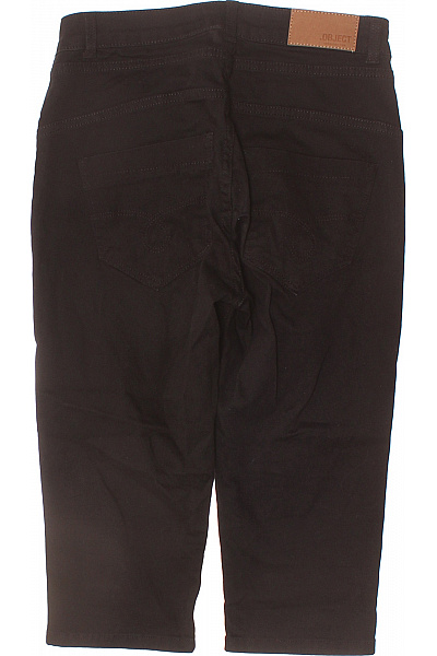 OBJECT Dámské bavlněné černé kraťasy riflové s vysokým pasem pod kolena Vel. 26 | OBJECT | obrázek 3