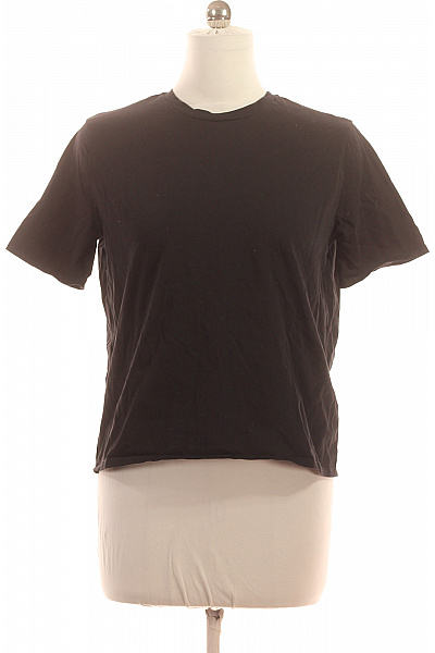 7 for all mankind Dámské tričko s krátkým rukávem černé bavlněné basic Velikost S | 7 for all mankind | obrázek 2