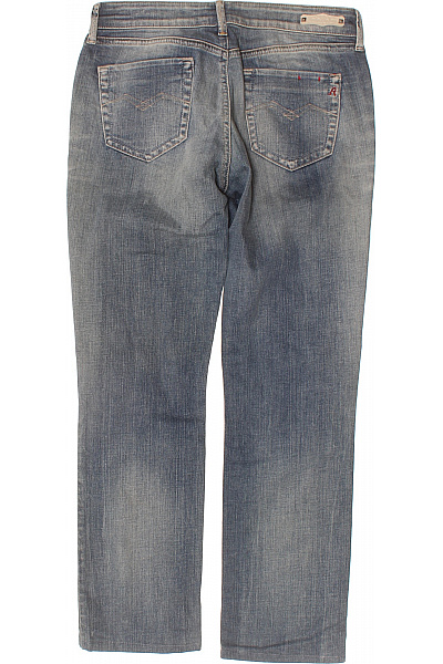 REPLAY Dámské bavlněné modré džíny rovné seprané s kapsami Vel. 29 | REPLAY | obrázek 2