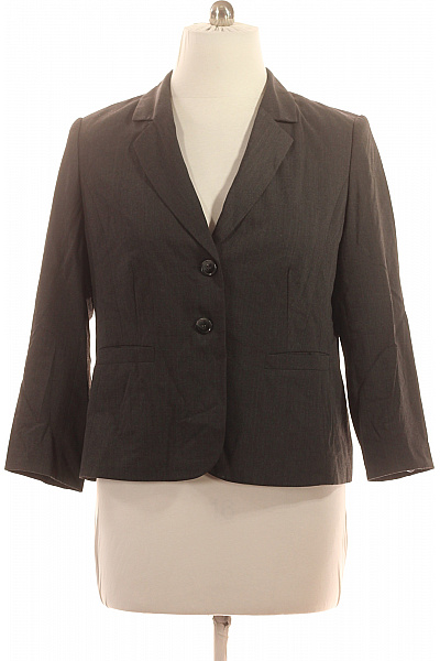 BETTY BARCLAY Dámské společenské sako tmavě šedé vypasované dvouřadé s 3/4 rukávem business Vel. 46 | BETTY BARCLAY | obrázek 2