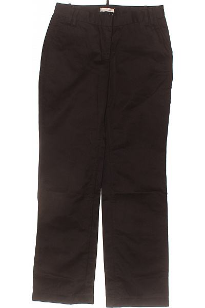 By Malene Birger Dámské bavlněné tmavě hnědé rovné kalhoty elegantní business Vel. 38 | By Malene Birger | obrázek 2