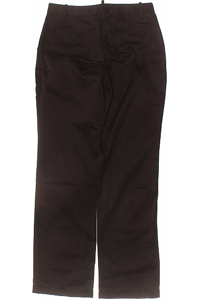 By Malene Birger Dámské bavlněné tmavě hnědé rovné kalhoty elegantní business Vel. 38 | By Malene Birger | obrázek 3