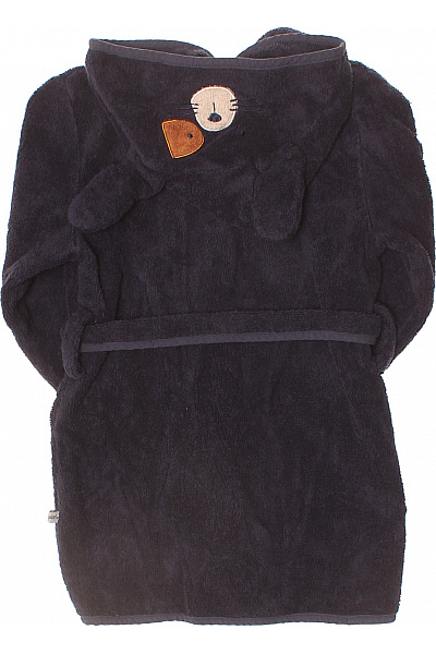 pippi Dětský Bavlněný Župan Kapuce Tmavě Modrý Froté Velikost 74/80 | pippi | obrázek 2