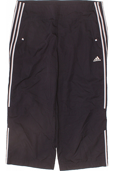 ADIDAS Černé sportovní tříčtvrteční tepláky s pruhy na boku Vel. S | ADIDAS | obrázek 2