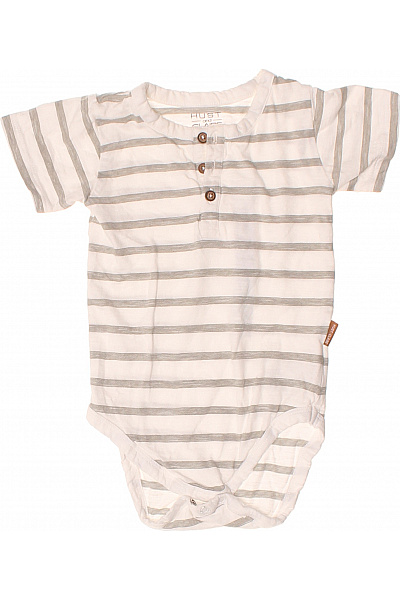 HUST And CLAIRE Pruhované Kojenecké Body šedé Bavlněné Vel. 92/2y