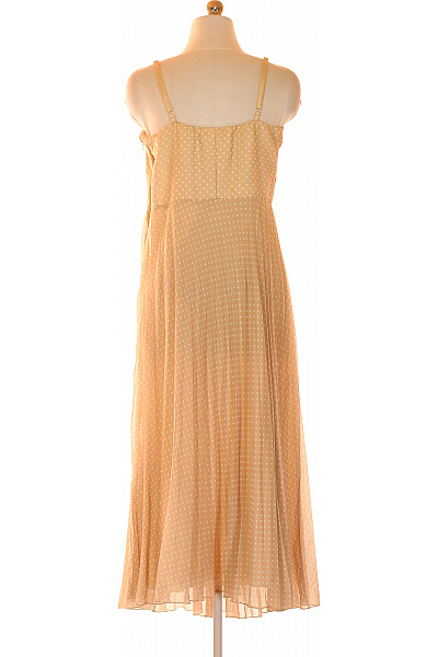 Rinascimento Béžové puntíkované letní maxi šaty s korzetem a plisovanou sukní Velikost xl | Rinascimento | obrázek 2