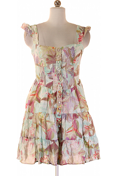 Guess šaty na ramínka květované letní volnočasové krátké Velikost xs | Guess | obrázek 2