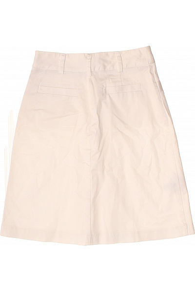 MANGO Béžová áčková sukně ke kolenům s kapsami elegantní jarní Vel. 38 | MANGO | obrázek 3