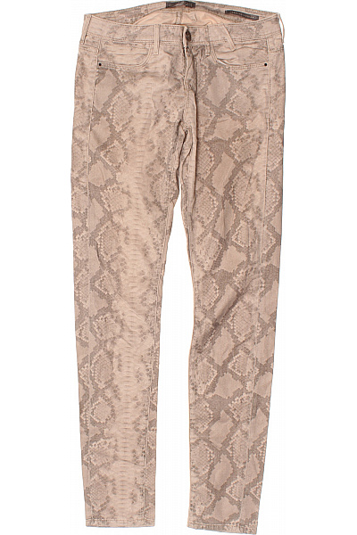 Guess Dámské bavlněné džíny skinny béžové hadí potisk ležérní strečové Velikost 26 | Guess | obrázek 2