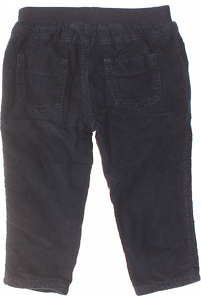 kanz Dětské Kalhoty Kojenci Tmavě Modré Manšestrové Elastický Pas Vel. 80/12M | kanz | obrázek 2