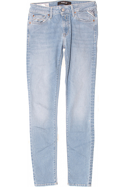 Dámské Džíny Modré REPLAY Second Hand Vel. 29/30
