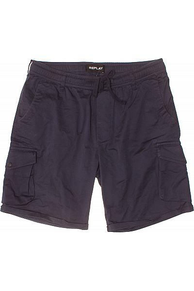 REPLAY Pánské tmavě modré kraťasy cargo volnočasové s kapsami ležérní Velikost m | REPLAY | obrázek 2
