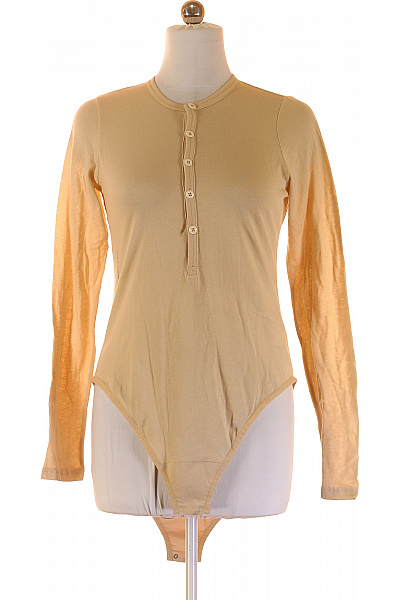 G-Star Dámské Bavlněné Body Dlouhý Rukáv Světle Béžové S Knoflíky Vel. XL