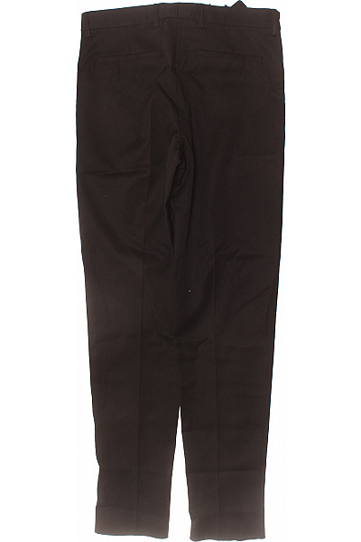 ARMANI Pánské oblekové kalhoty tmavě hnědé rovné elegantní business látkové s knoflíky Velikost M | ARMANI | obrázek 3