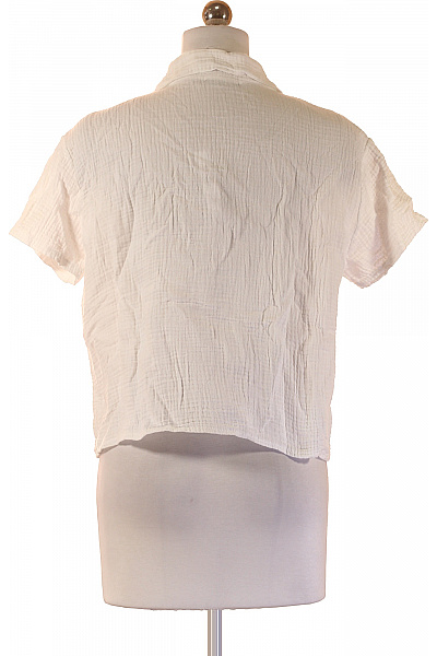 Sublevel Dámská košile bílá krátký rukáv ležérní letní Vel. s/m | Sublevel | obrázek 3