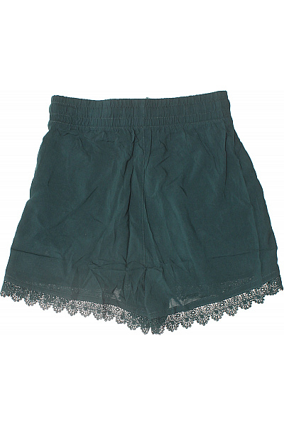 Sublevel Dámské tmavě zelené letní šortky volné krajka Vel. xs | Sublevel | obrázek 3
