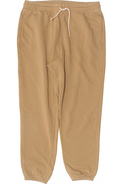 Ralph Lauren Pánské Hnědé Tepláky S Kapsami A šňůrkou, Volné, Pohodlné, Na Doma Vel. S