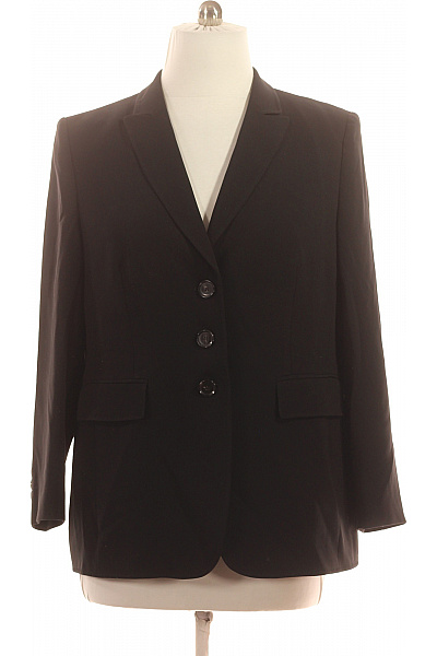 BASLER Dámský černý triacetátový blejzr elegantní business jednořadé na běžné nošení Vel. 46 | BASLER | obrázek 2