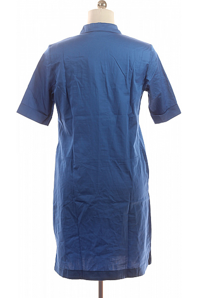 BETTY BARCLAY Modré bavlněné košilové šaty s krátkým rukávem Velikost 36 | BETTY BARCLAY | obrázek 2